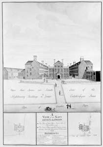 A View of the Navy Office in London (e.g. engraving) 作： English School