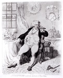 1792年に出版された、消化の恐怖に基づく名声集 作： English School
