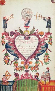 バーソロミュー・シャープ、チャールズ2世に捧げられた贈り物c.1681（ペン、インク、WC） 作： English School