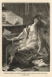恋に落ちた芸術家が毒を取り、彼女のピアノで白鳥のように死ぬ 作： English School