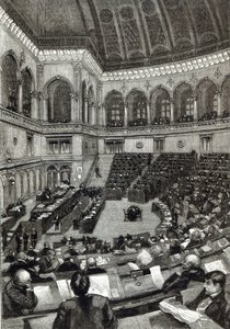 1891年の「余暇」からのイタリア下院での夜 作： English School
