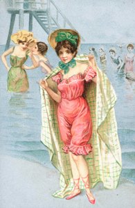 水着を着た女性 作： English School