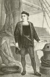 若いクリストファー・コロンブス（1451-1506）、ジェノヴァ人探検家 作： English School