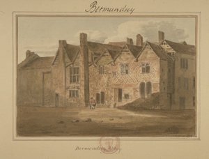 聖救世主修道院、バーモンドジー、1809年（紙にトイレ） 作： English School
