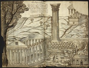 Add, 22912, ff.313v-314, 「アジアとイタリア旅行中のジョン・コーベル博士のサイン日誌」より 作： English School