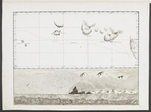 MS 15500 f.13 太平洋と南洋を通るレゾリューション号でのクック船長の航海中に撮影された 22 の海図、岬の眺めなどを追加