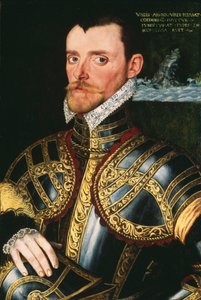 リチャード・ホーキンス提督（1532-1595） 1590年頃（油彩・パネル） 作： English School