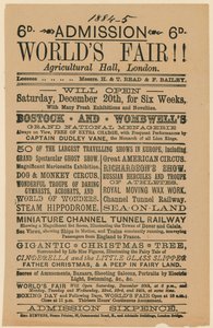 ワールドフェアへの入場、農業ホール、イズリントン、188485 作： English School