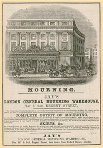ジェイズの広告、ロンドン総合追悼倉庫、247＆249 Regent Street、ロンドン 作： English School