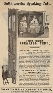 Gutta Perchaスピーキングチューブの広告 作： English School