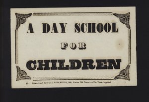 広告：子供のためのデイスクール（タイプ） 作： English School