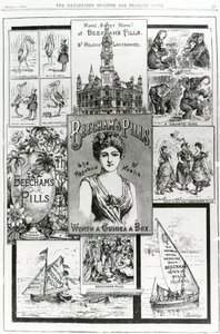健康のローズバッド、ビーチャム薬の広告、1890 作： English School