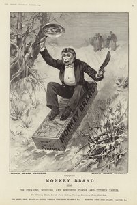 Brookes Monkeyブランドの石鹸の広告