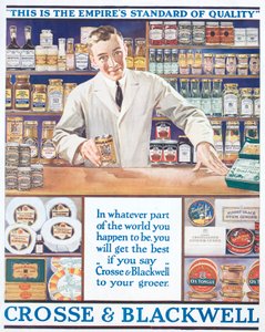 Crosse and Blackwell foods」の広告（1920年頃）（カラーリトグラフ 作： English School