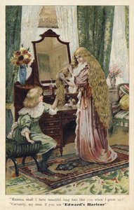 エドワーズハーレーンのヘアプロデューサーおよび修復者向けの広告 作： English School