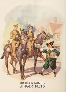 ハントリーとパーマーズのジンジャーナッツの広告、1935 作： English School