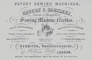 Robert S Bartleetミシンの広告(リトグラフ) 作： English School