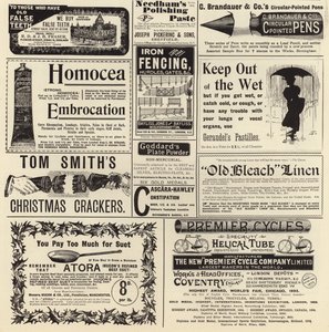 The Graphic Christmas Number 1897から宣伝された広告 作： English School