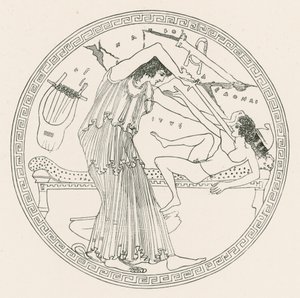 イティスを倒すエイドン（エングレーヴィング） 作： English School