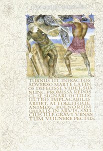 アイネイアースがトゥルヌスを殺害、1874-c.1919 作： English School