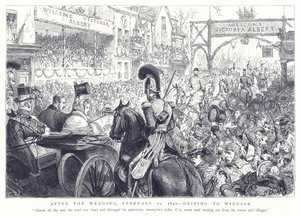 結婚式の後、1840年2月10日、ウィンザーへの運転 作： English School