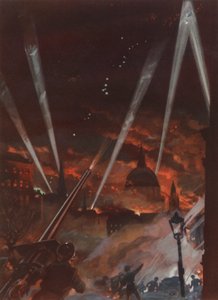 第二次世界大戦、ブリッツ時のロンドン空襲 作： English School