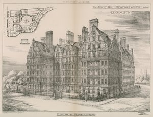 アルバートホールマンション、ケンジントン、ロンドン 作： English School
