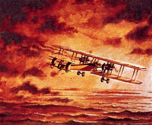 ビッカース「Vimy」のアルコックとブラウン