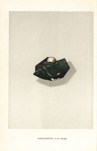 原石のアレキサンドライト、エドウィン・ストリーターの「Precious Stones and Gems」、ロンドン、ジョージ・ベル＆サンズより 作： English School