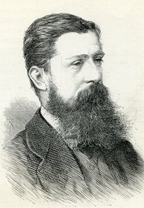 イラストレイテッド・ロンドンのニュース1883年からのアルフレッド・ピジー・ニュートン（1830-83） 作： English School