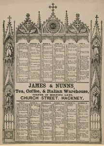 James＆Nunnsによって発行されたAlmanack 作： English School