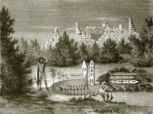 祭壇とズーニの遺跡 作： English School