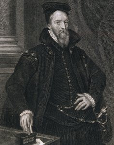 アンブローズダドリー（c.1528-90）、「ロッジの英国の肖像画」、1823年（彫刻）
