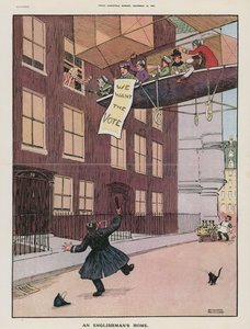 英国人の家（カラーリトグラフ） 作： English School
