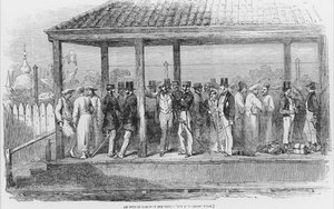 インドの鉄道駅、1854 作： English School