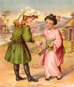 英語とアジアの女の子の紹介 作： English School