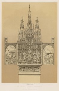 T Gremserによる象牙彫刻の三連祭壇画、アウグスブルク、バイエルン州 作： English School