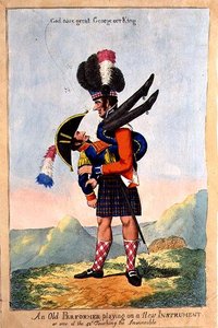 新しい楽器で演奏する古い演奏家」1803年9月22日発行（カラーリトグラフ） 作： English School