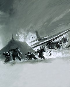 航空機が極地の氷冠にひどく着陸した 作： English School