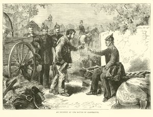 1870年8月のグラヴェロットの戦いでの事件 作： English School