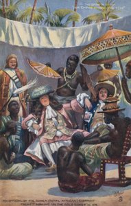 1672年にゴールドコーストで行われたギニア（ロイヤルアフリカ）カンパニー条約の職員