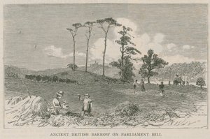 議会の丘の古代イギリスの手押し車 作： English School