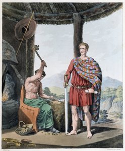 古代の鍛冶屋と鉄工所 - S.R. MeyrickとCh. Smithによる「ケルト人とゴート人、6世紀初頭のイギリス諸島の住民とバルト海西岸のゴート族の習慣」の中で。