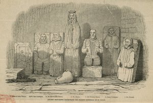 現在のセントポール大聖堂の下にある古代のモニュメント 作： English School