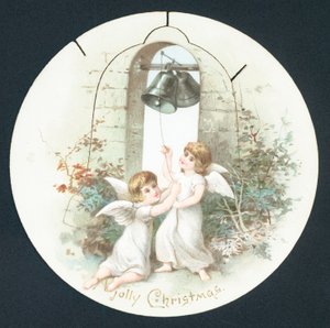 ベルが鳴る天使、クリスマスカード 作： English School