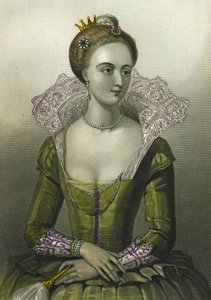 デンマークのアン、イギリスのジェームズ1世の女王コンソート、1856年 作： English School