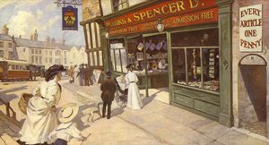 別のタイプのセミオープンショップフロント、1900 作： English School