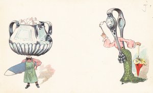 擬人化された台所用品 作： English School