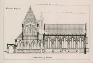 テンプル教会の建築ビュー 作： English School