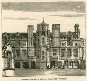 ロンドン教育委員会のアーキテクチャ：Winstanley Road School、Clapham Junction、ロンドン 作： English School